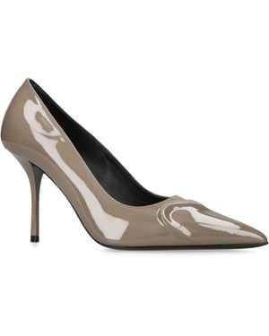 Alaïa Patent Leather Pumps 90 - Gray