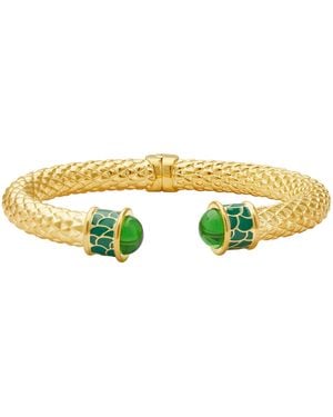 Halcyon Days Plated Minoan Torque Bracelet - Yellow