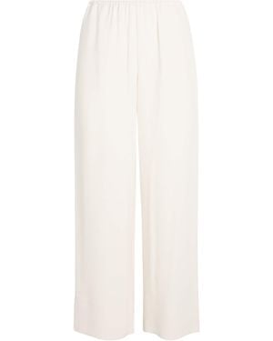 TOTEME Crepe Cady Drawstring Trousers - White