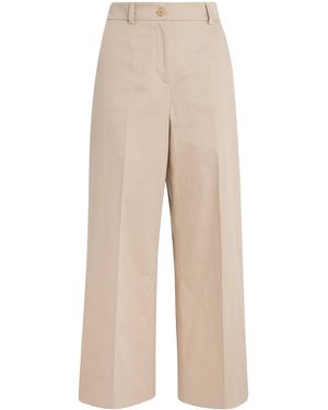 Weekend by Maxmara Cotton Straight Trousers - Natural