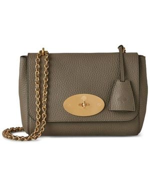 Mulberry Leather Lily Shoulder Bag - Grey