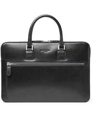 Aspinal of London Leather Connaught Briefcase - Black