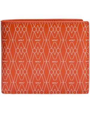 Wolf Signature Billfold Wallet - Red