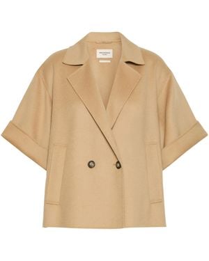 Weekend by Maxmara Wool Short-Sleeved Jacket - Natural