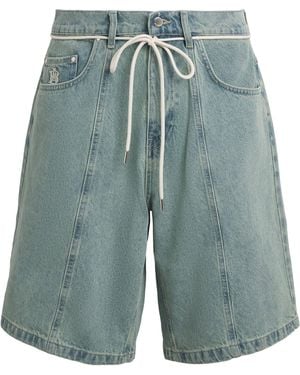 About Blank Felled Denim Shorts - Blue
