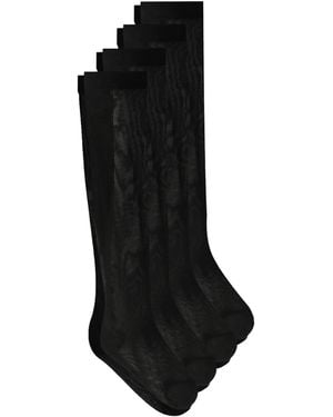 Dolce & Gabbana Woven Socks - Black