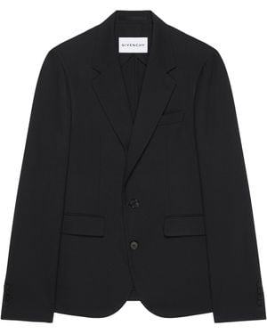 Givenchy Wool Single-Breasted Blazer - Black