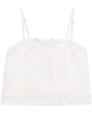 LoveShackFancy Lace Quince Cami Top - White