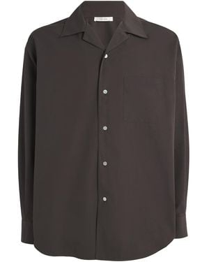 The Row Anthony Cotton Shirt - Grey