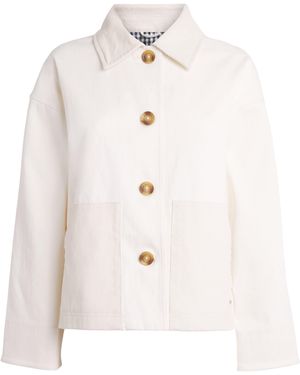 Barbour Stretch-Cotton Cloverdale Jacket - White