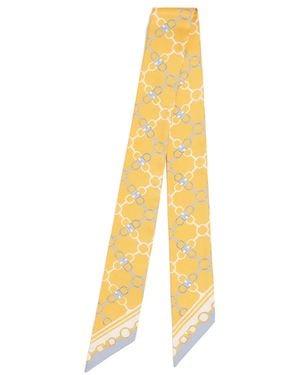 Harrods Silk Twill Snaffle Scarf - Metallic