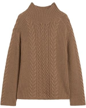 Max Mara Wool-Cashmere Sweater - Brown