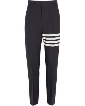 Thom Browne Wool Backstrap Tailored Trousers - Black