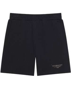 Givenchy Cotton Logo Shorts - Black