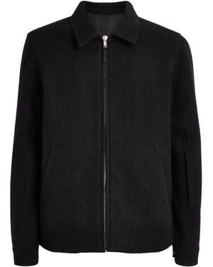 Rick Owens Wool Cropped Brad Jacket - Black