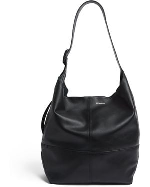 Ami Paris Leather Etienne Tote Bag - Black