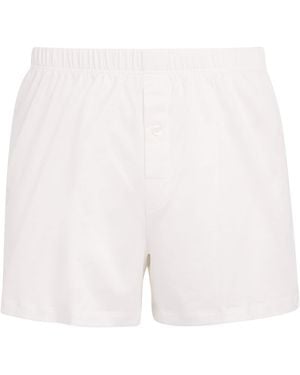 Hanro Cotton Boxer Shorts - White