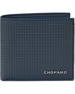 Chopard Mini Leather Racing Bifold Wallet - Blue
