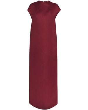 Khaite Silk Lohan Maxi Dress - Purple