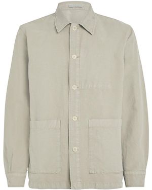 Norse Projects Cotton-Linen Julian Overshirt - Green