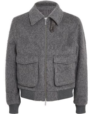 CHE Wool-Blend Verbier Bomber Jacket - Grey
