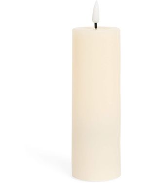 Deluxe Homeart Led Pillar Candle - White
