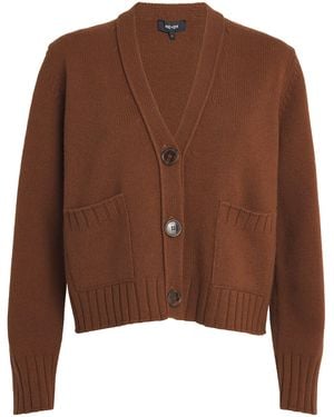 ME+EM Merino Wool-Cashmere Cardigan - Brown