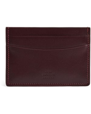 Swaine Leather Card Holder - Purple