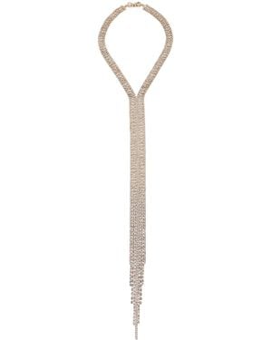 Marina Rinaldi Rhinestone-Embellished Strand Necklace - White