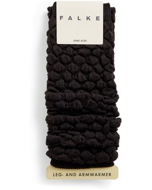 FALKE Wool-Blend Haze Leg-Warmers - Black