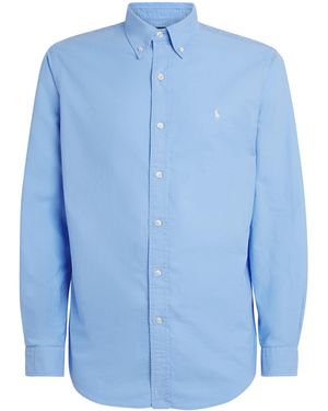 Polo Ralph Lauren Cotton Garment-Dyed Oxford Shirt - Blue