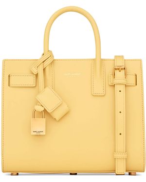Saint Laurent Nano Sac De Jour Tote Bag - Yellow
