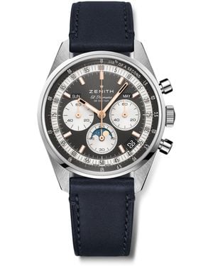 Zenith Stainless Steel Chronomaster Watch - Grey