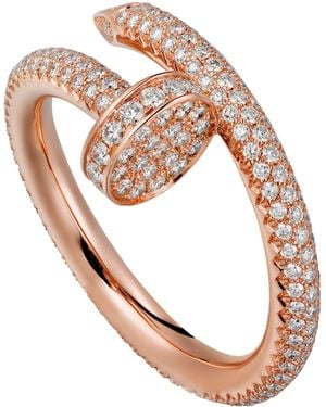 Cartier And Diamond Juste Un Clou Ring - White