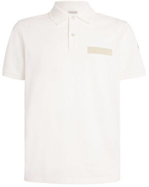 Moncler Cotton Logo Polo Shirt - White