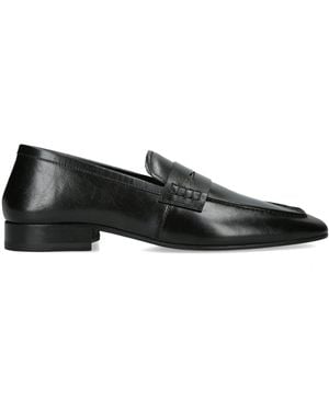 Dries Van Noten Leather Penny Loafers - Black
