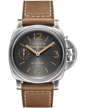 Panerai Stainless Steel Luminor 8 Giorni Watch - Grey