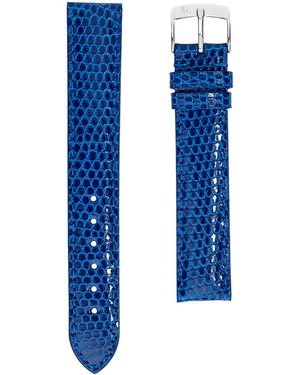 Jean Rousseau Leather Classic 3.5 Watch Strap - Blue