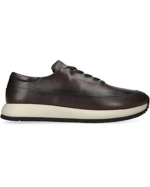 Officine Creative Leather Form Trainers - Brown