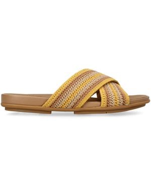 Fitflop Woven Gracie Slides - Natural