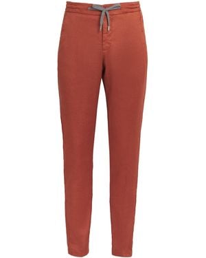 Marco Pescarolo Linen-Lyocell Drawstring Tailored Pants