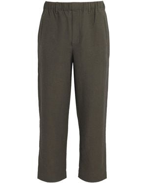 Commas Wide-Leg Pleated Resort Trousers - Grey
