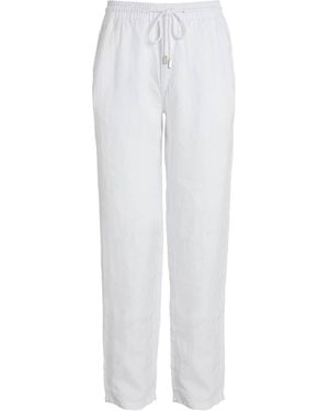 Vilebrequin Linen Drawstring Trousers - White