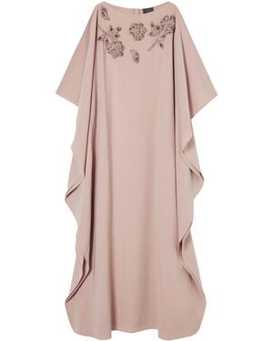 Marina Rinaldi Crystal-Embellished Kaftan Maxi Dress - Pink