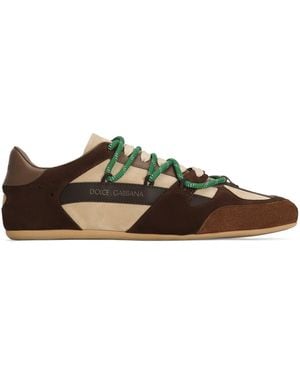 Dolce & Gabbana Suede Ginnica Trainers - Brown