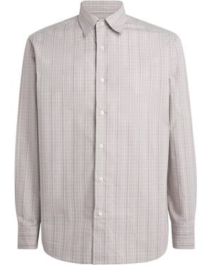 Brioni Cotton Check Shirt - Grey