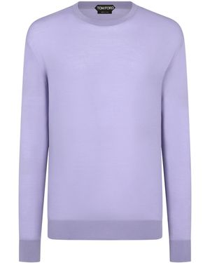 Tom Ford Virgin Wool Jumper - Purple