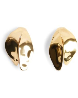 Balenciaga Bloom Earrings - Metallic