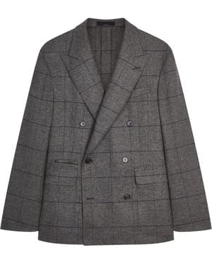 dunhill Wool Check Jacket - Gray