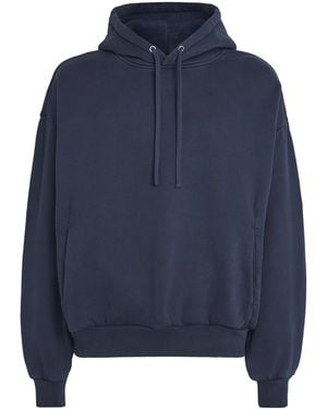Skims Cotton Fleece Relaxed Hoodie - Blue